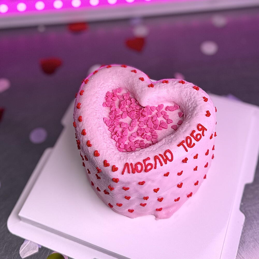 Бенто птичка в форме сердца любимой девушке жене на 14 февраля