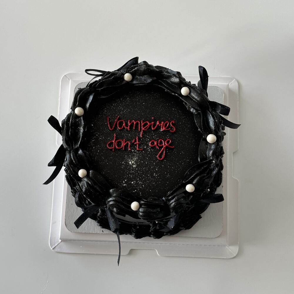 Бенто с бантами в черном цвете