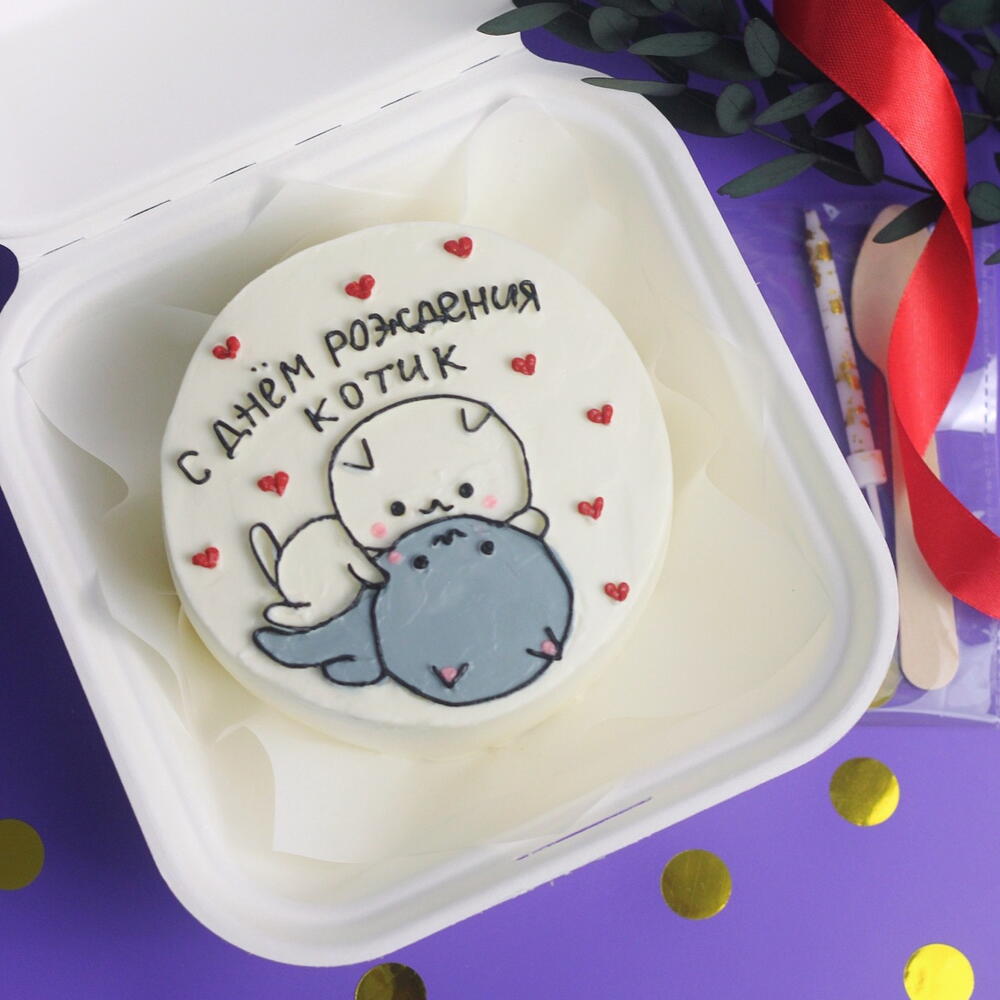 Бенто с днём рождения котик