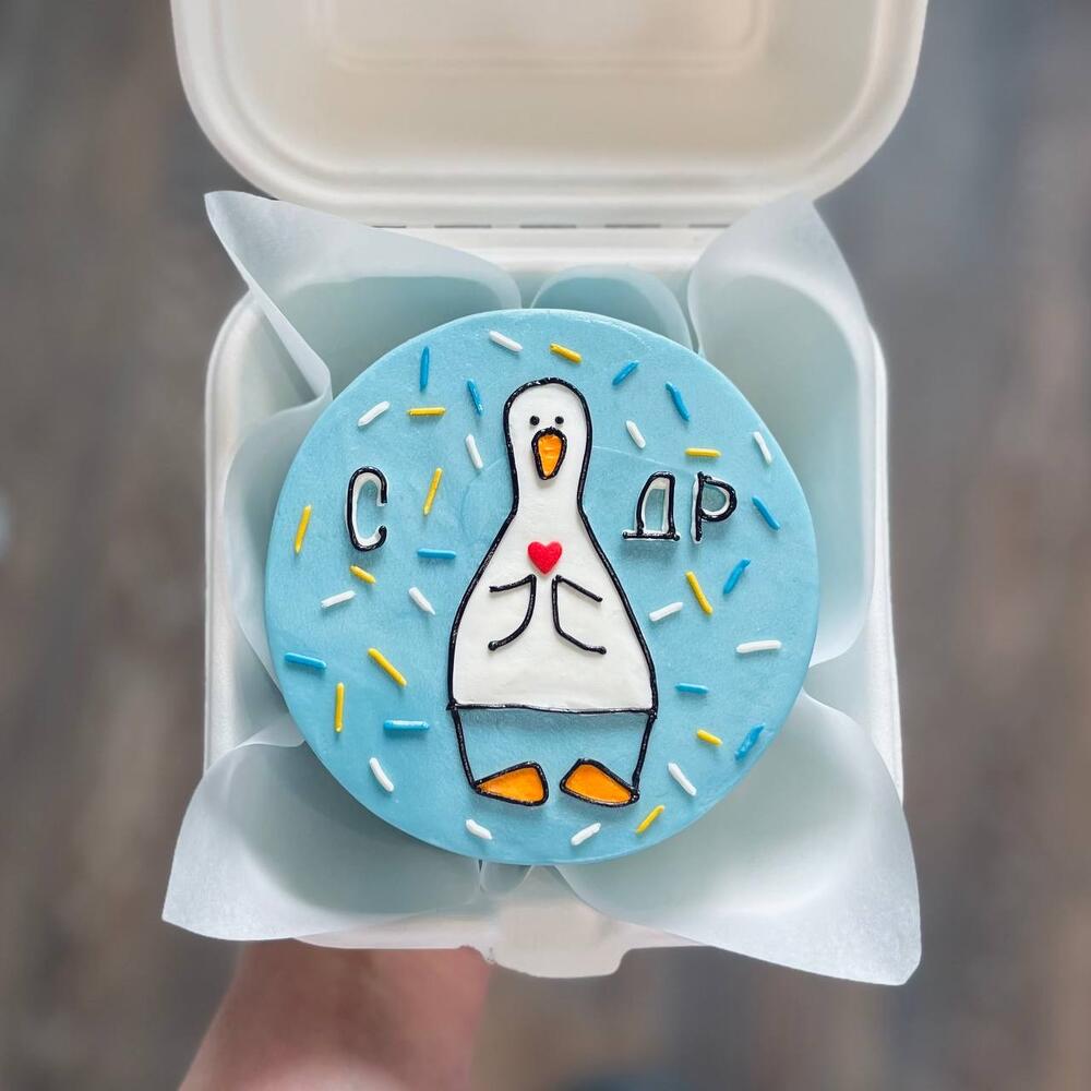 Бенто «С ДР» с гусём