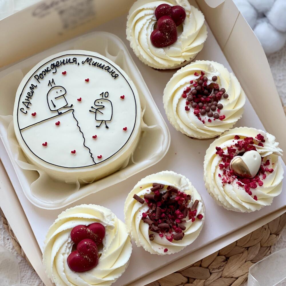 Бенто с капкейками набор