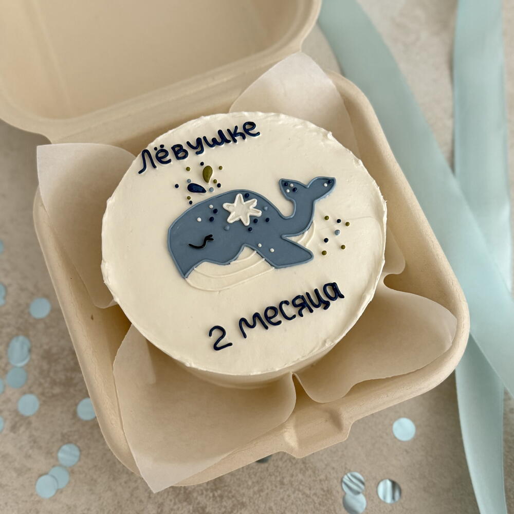 Бенто с китом малышу на каждый месяц