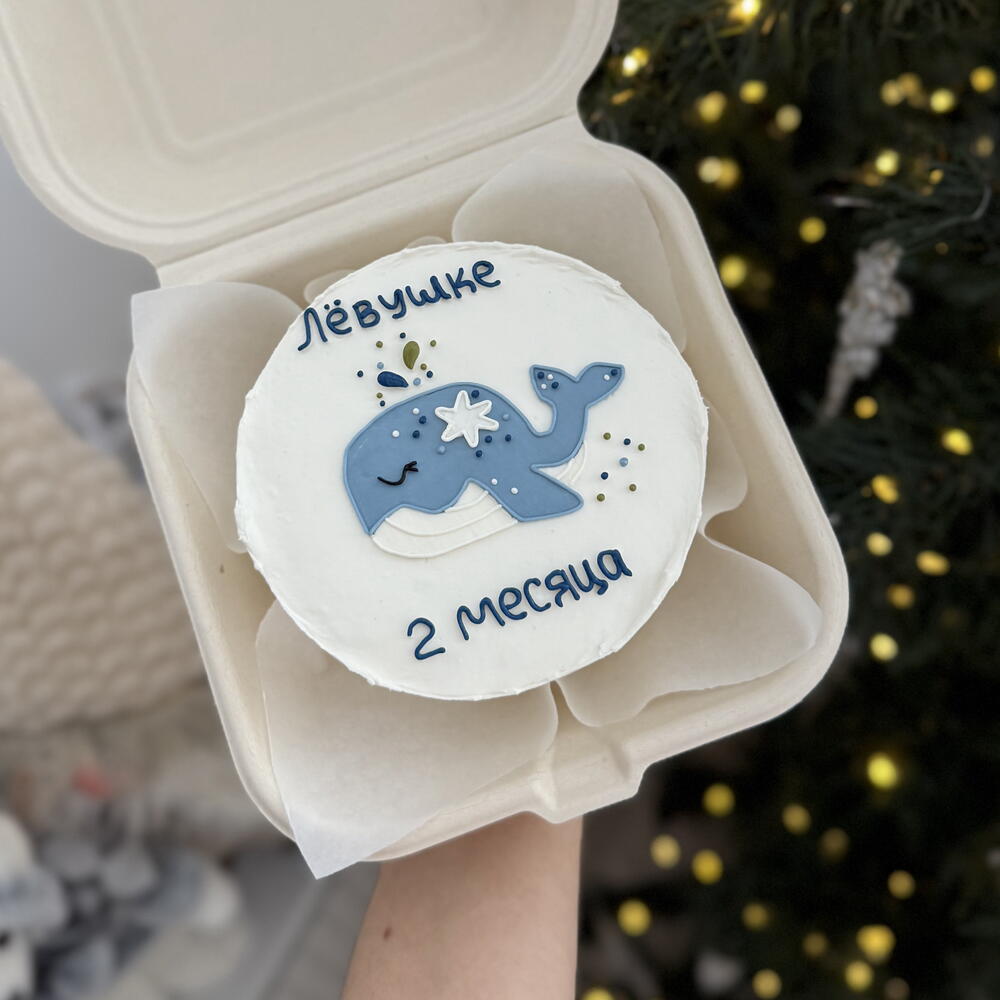 Бенто с китом малышу на каждый месяц