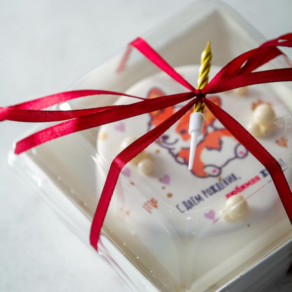 Бенто с корги "С Днём Рождения!" ( подарок любомимому, любимой)