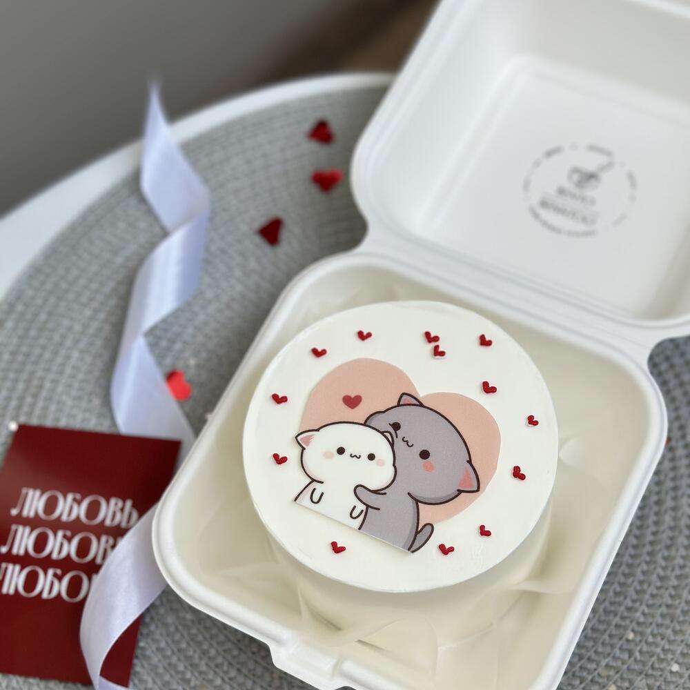 Бенто с котиками на 14 февраля