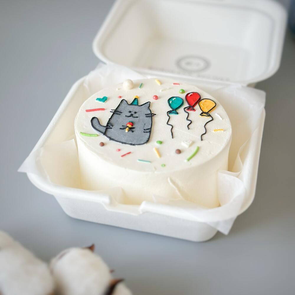 Бенто с котом и шариками