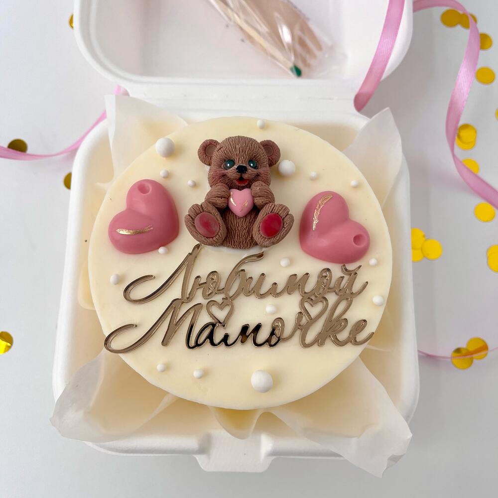 Бенто с мишкой к 8 марта