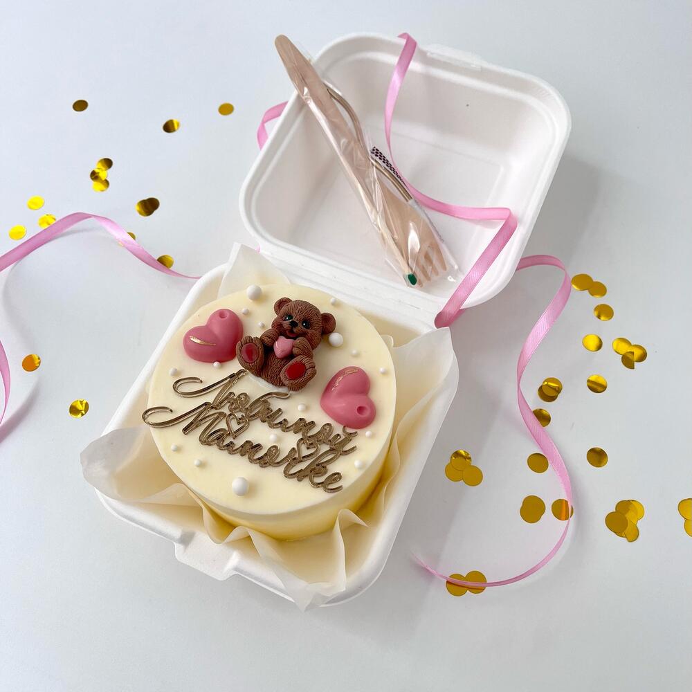 Бенто с мишкой к 8 марта