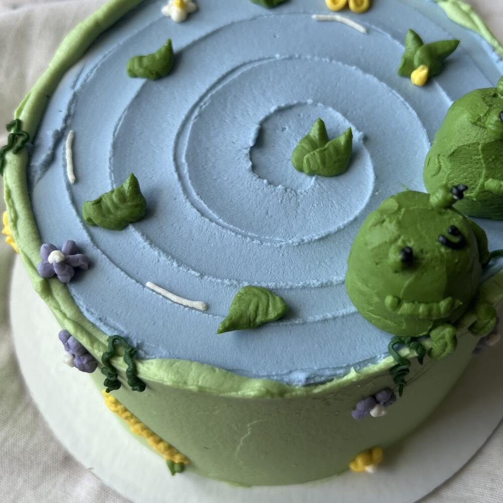 Бенто с объемными лягушками