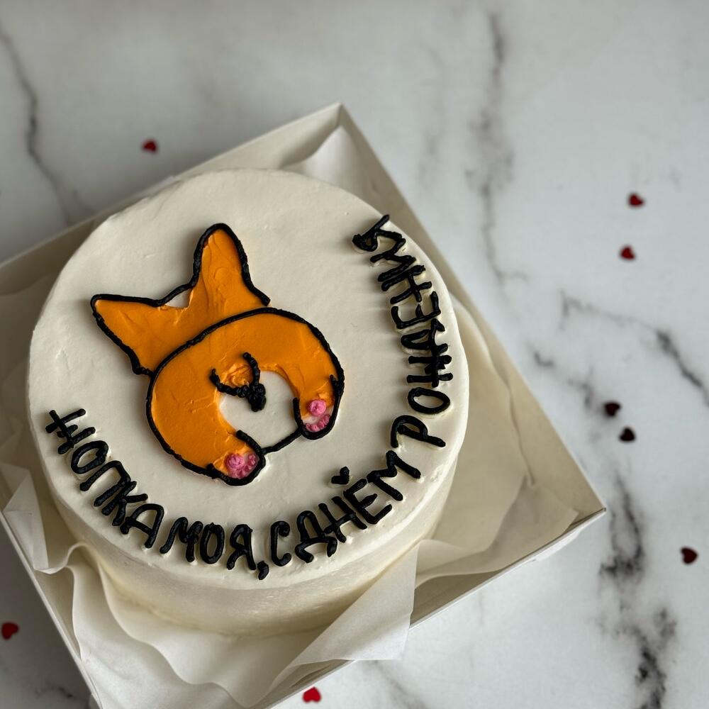 Бенто с рисунком кремом