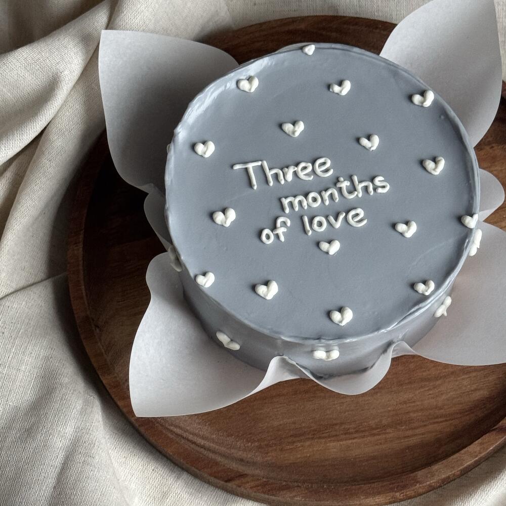 Бенто с сердечками «любая надпись»