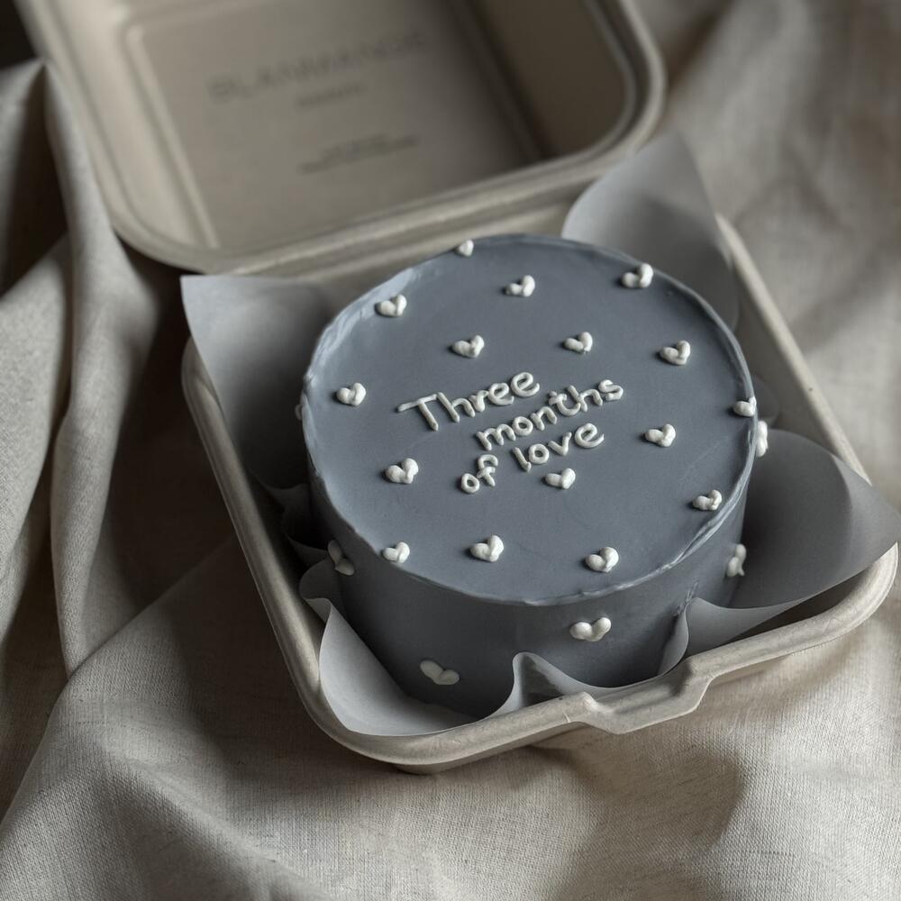 Бенто с сердечками «любая надпись»