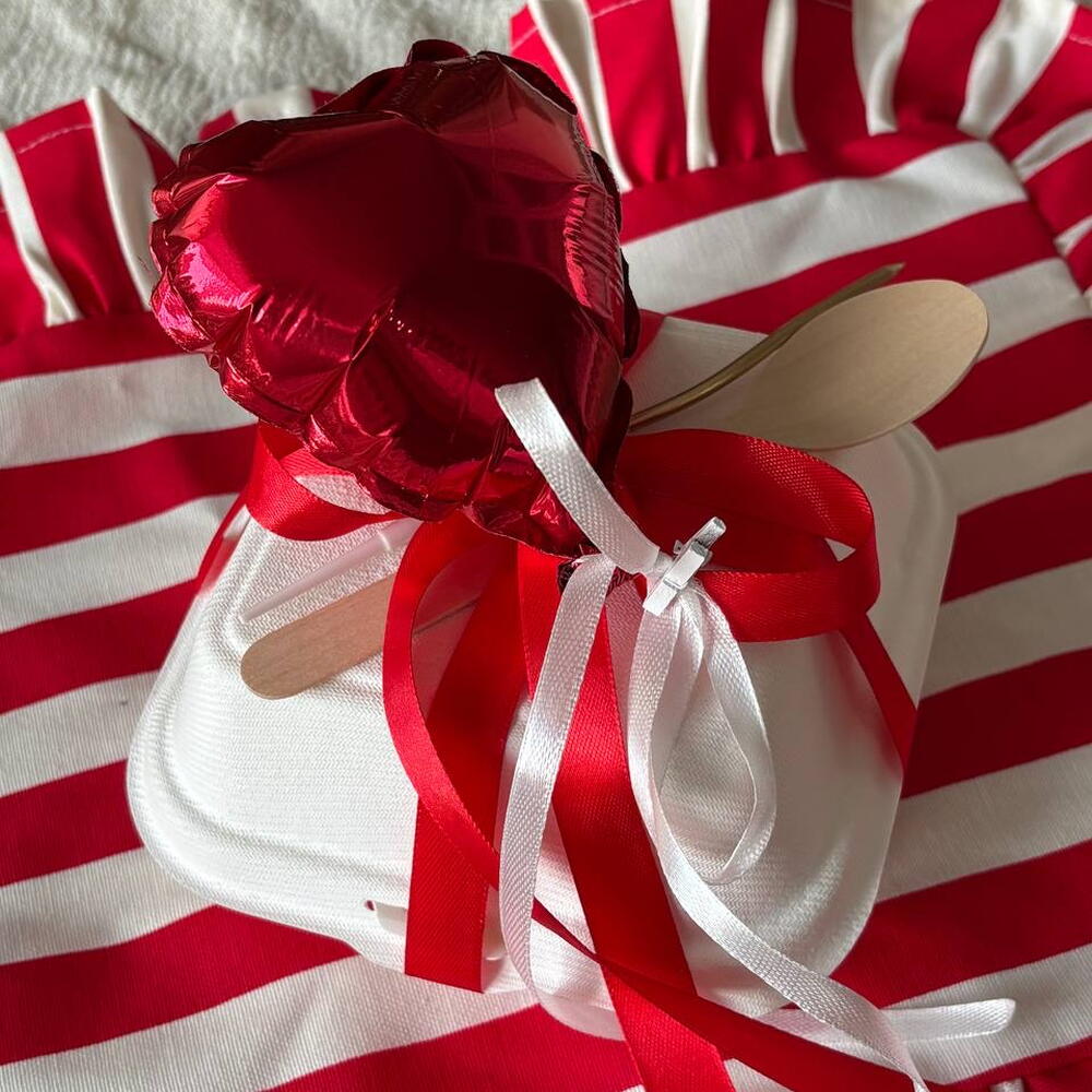 Бенто с шоколадными сердцами