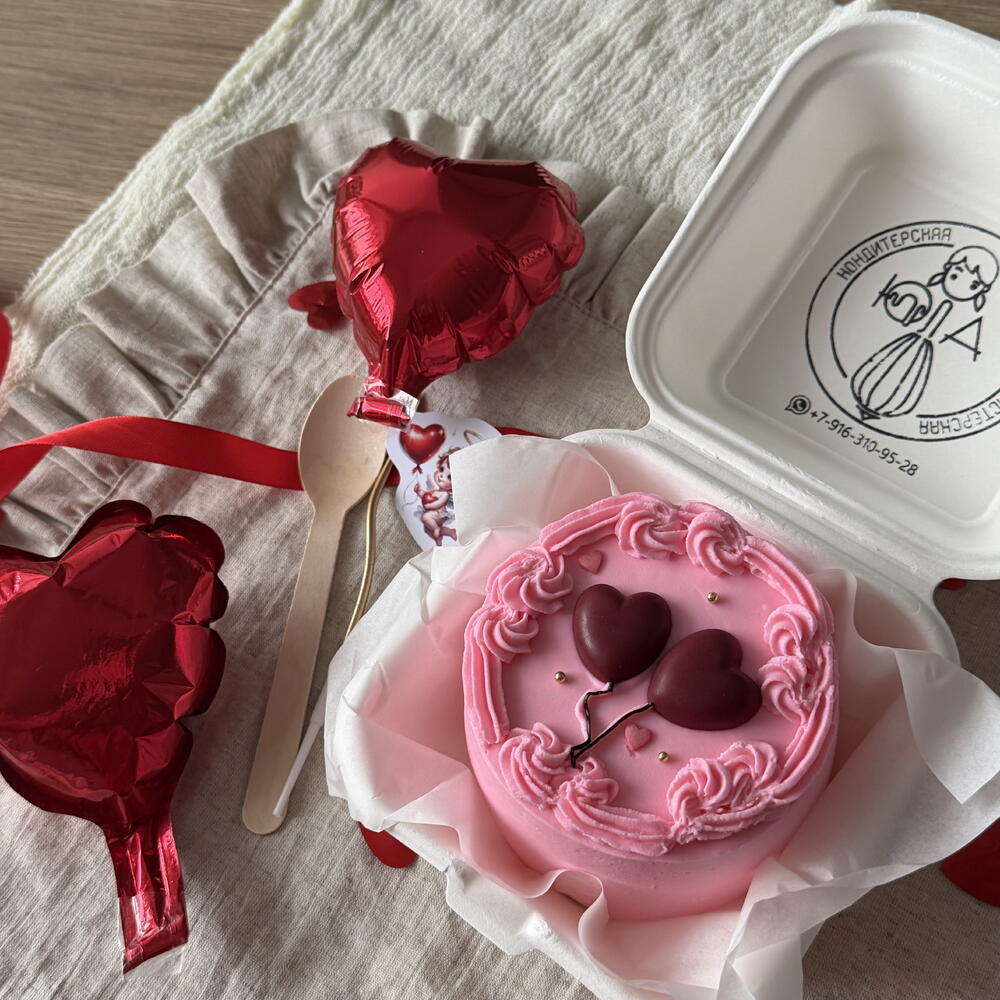 Бенто с шоколадными сердцами