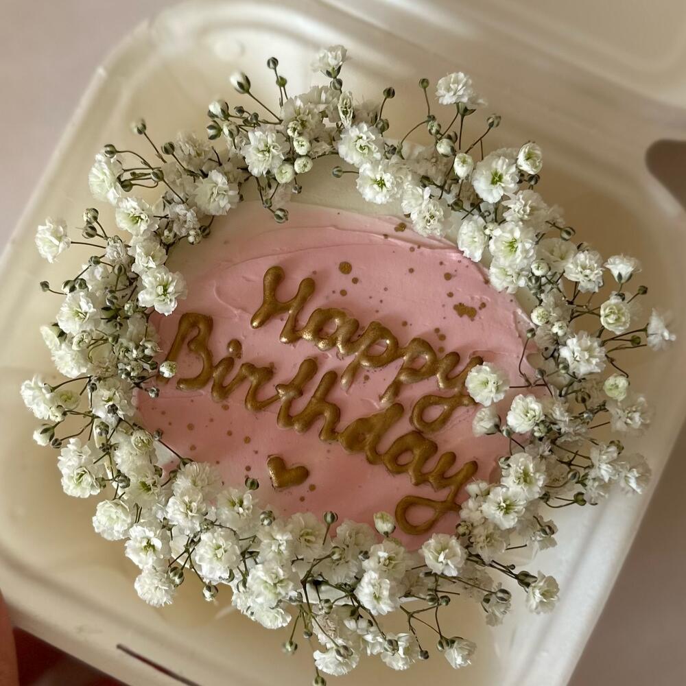 Бенто с цветами белые