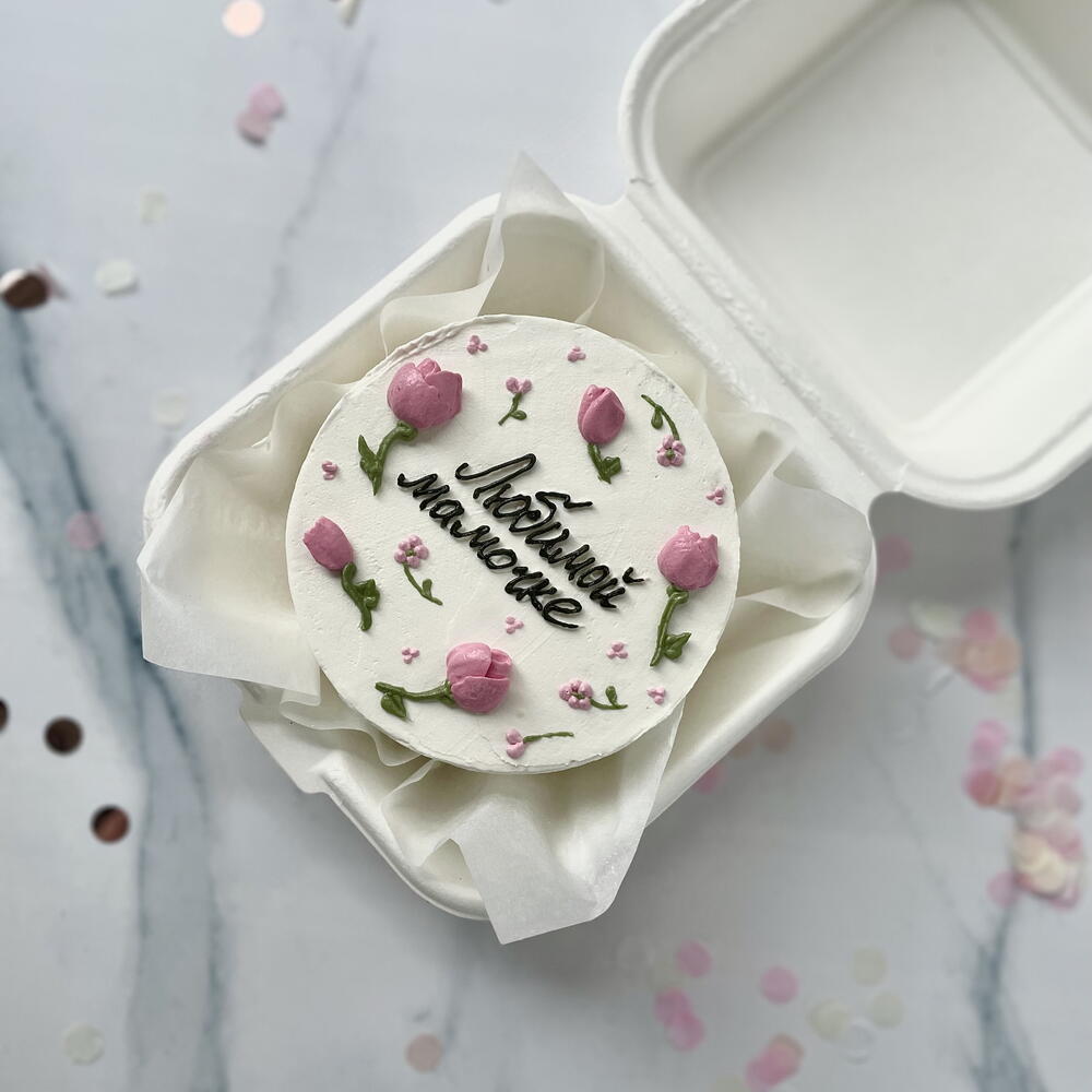 Бенто с цветами мамочке