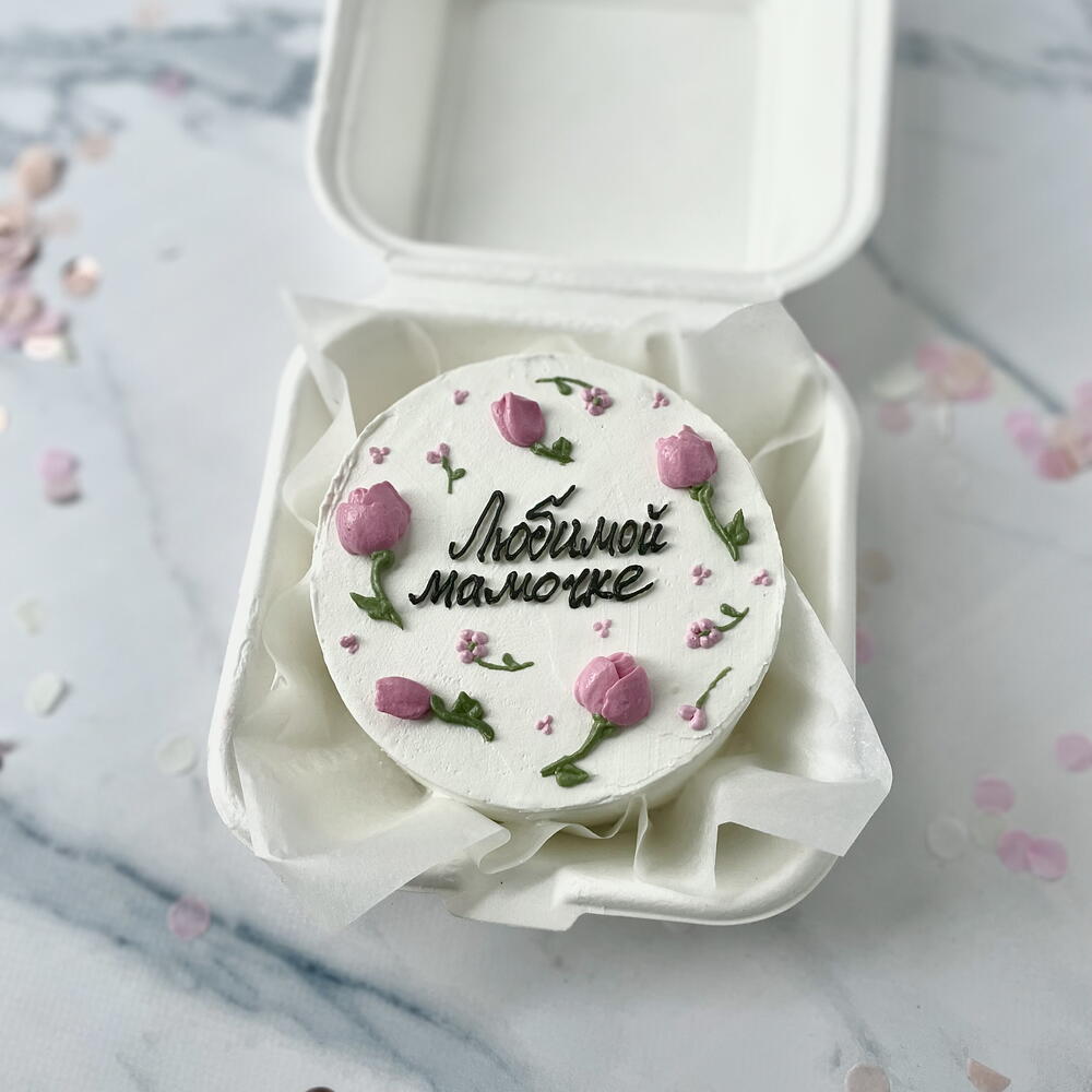 Бенто с цветами мамочке