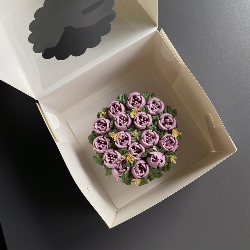 Бенто с тюльпанами (подарок 2 в 1) 💖