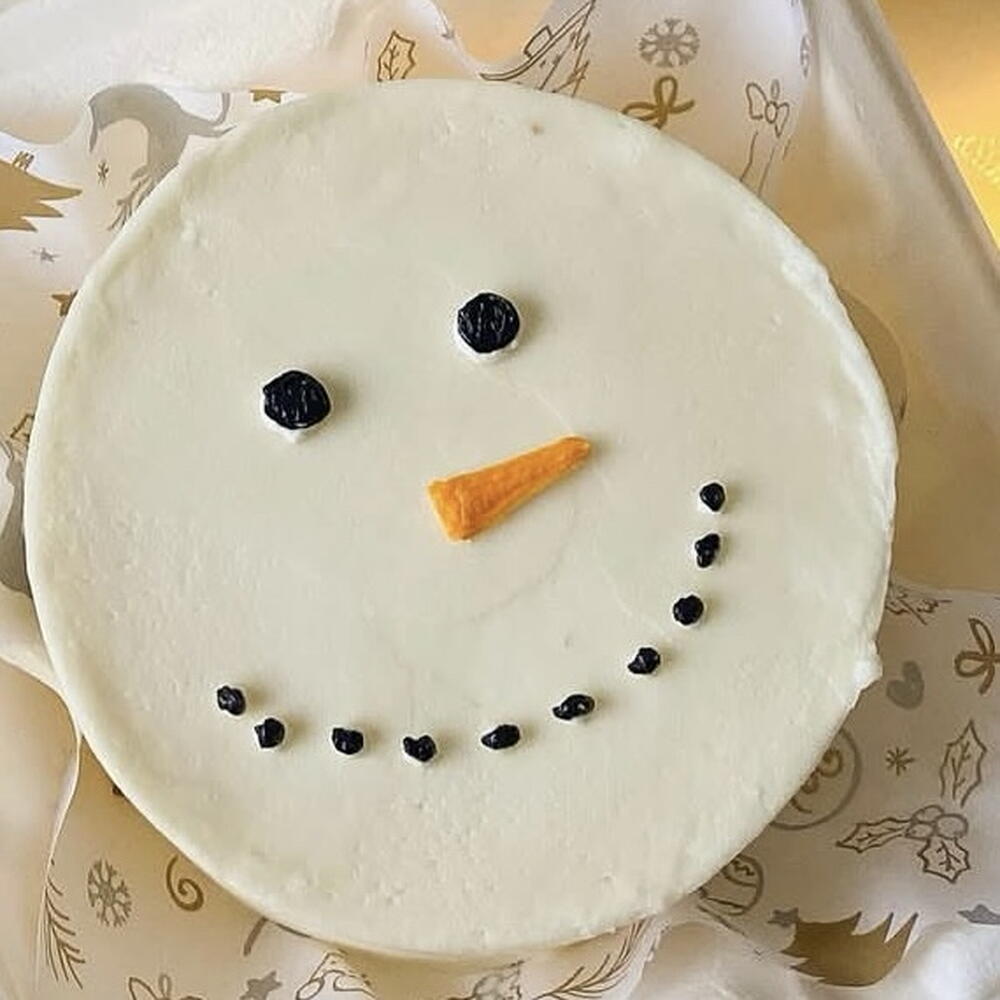 Бенто снеговик на Новый год