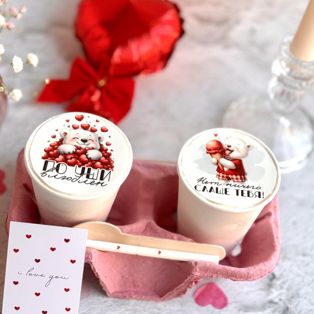 Бенто стаканчики на 14 февраля