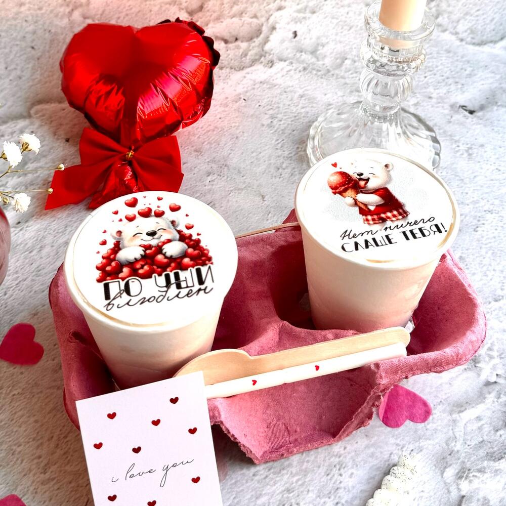 Бенто стаканчики на 14 февраля