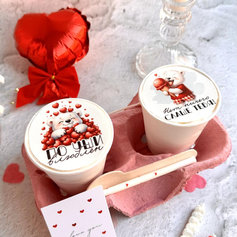 Бенто стаканчики на 14 февраля