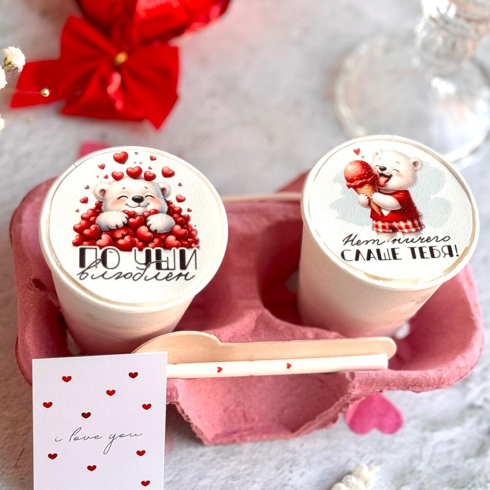 Бенто стаканчики на 14 февраля