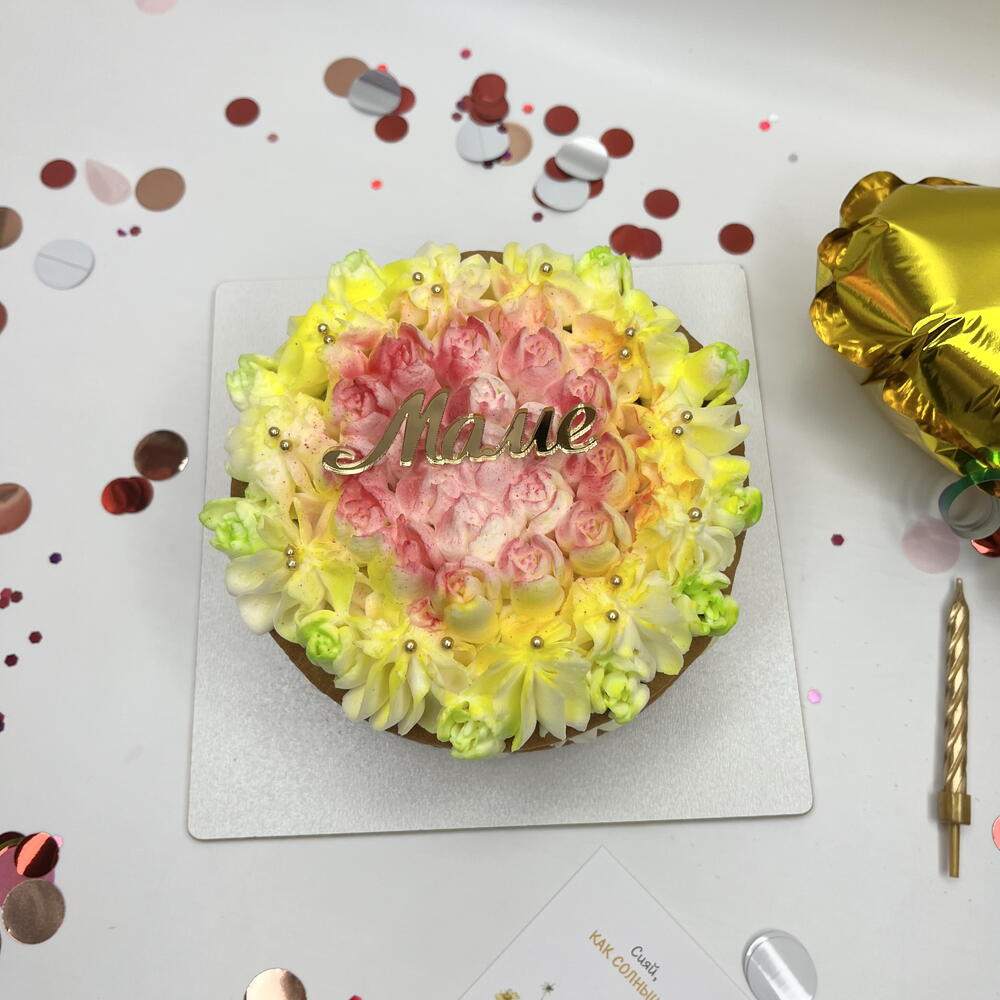 Бенто тор Маме,День Матери ,медовик с цветами