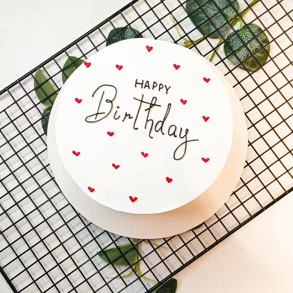 Бенто торт 1 кг. Happy Birthday