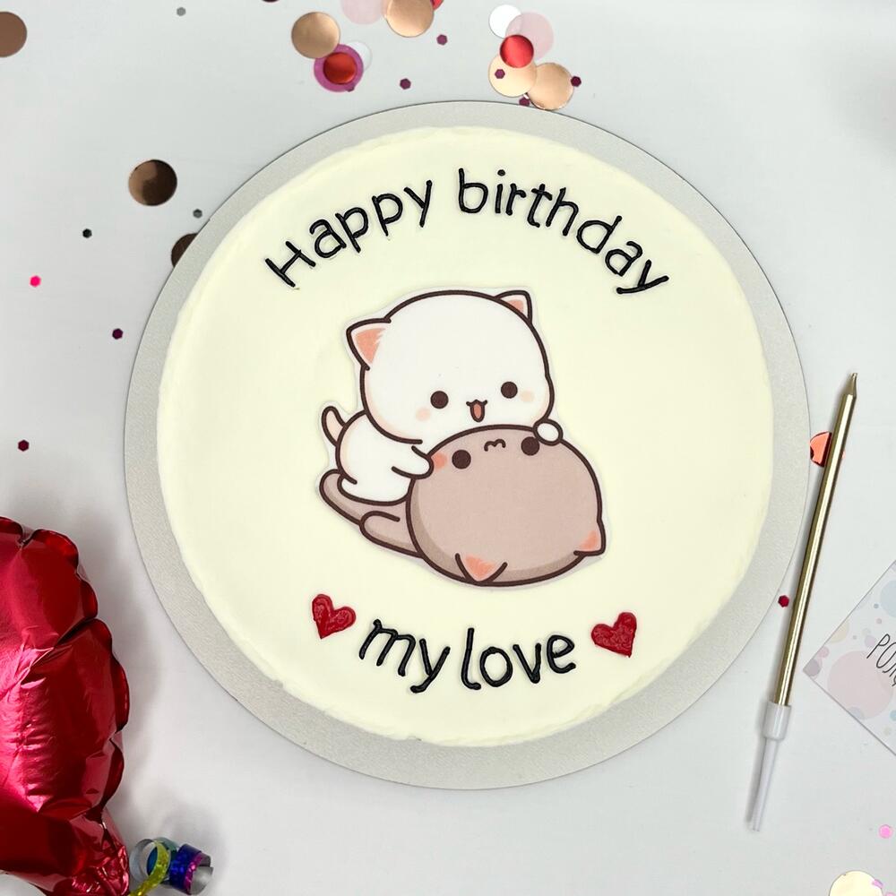 Бенто торт 1 кг Happy Birthday my loveдля любимого/любимой