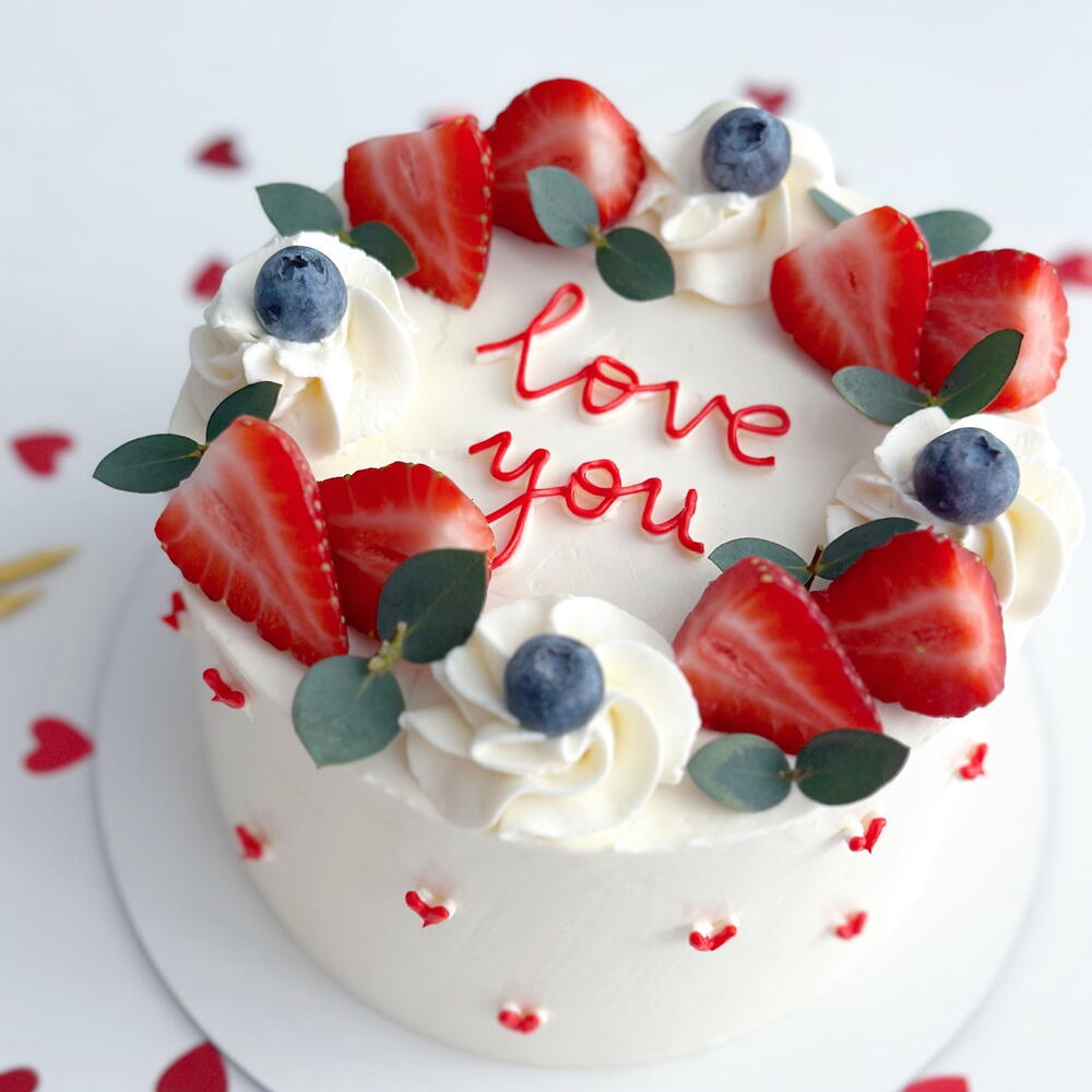 Бенто торт 1 кг на 14 февраля , бенто День Святого Валентина , бенто люблю