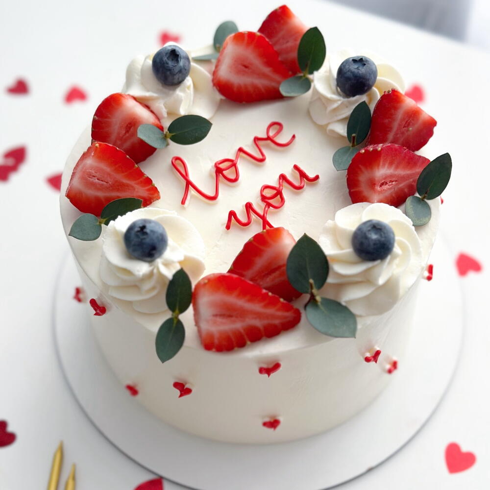 Бенто торт 1 кг на 14 февраля , бенто День Святого Валентина , бенто люблю