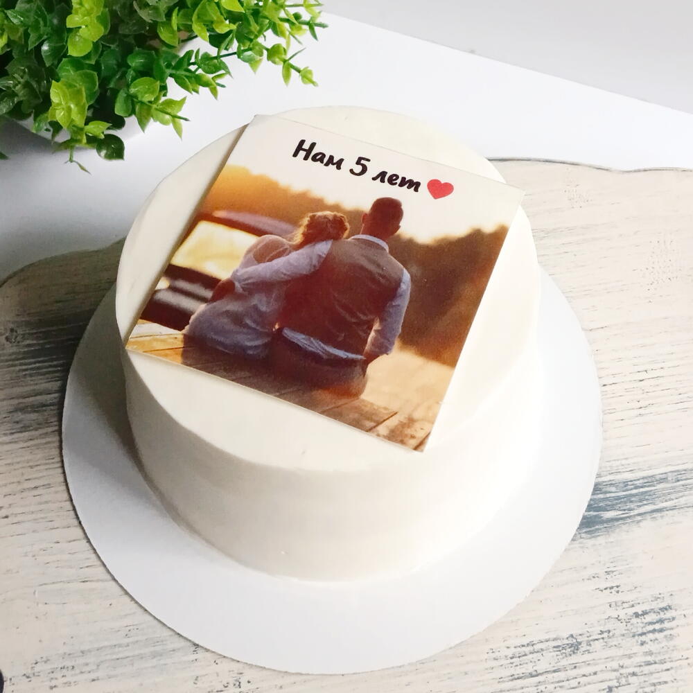 Бенто торт 1 кг с печатью на сахарной бумаге