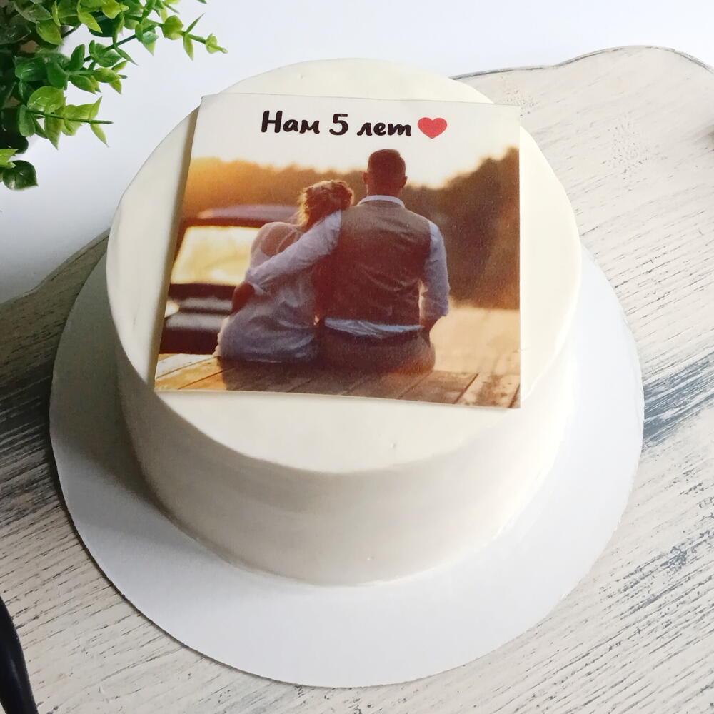 Бенто торт 1 кг с печатью на сахарной бумаге