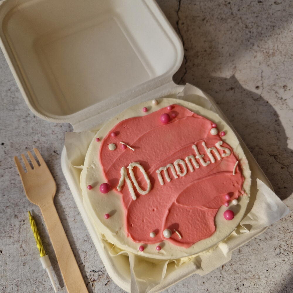 Бенто торт "10months" в подарок для дочки или сына, ребенку