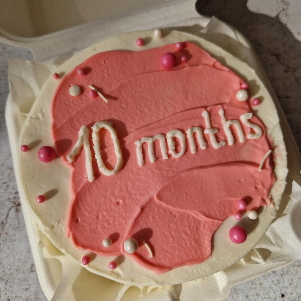 Бенто торт "10months" в подарок для дочки или сына, ребенку