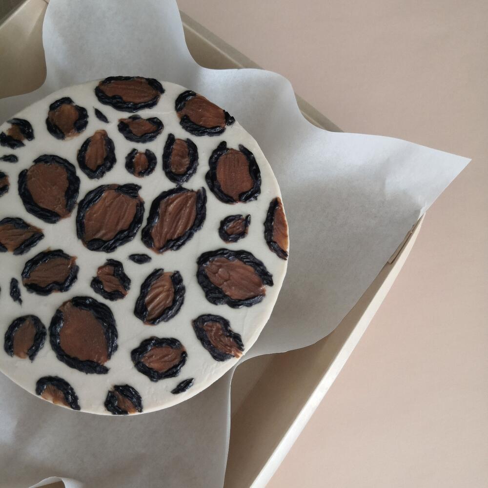 Бенто торт 11см - леопардовый принт