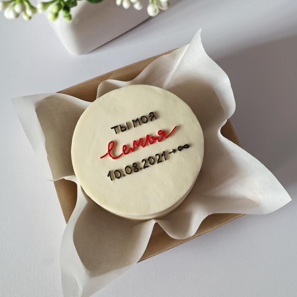 Бенто торт 11см - на годовщину ( дату укажите в чате или комментариях)