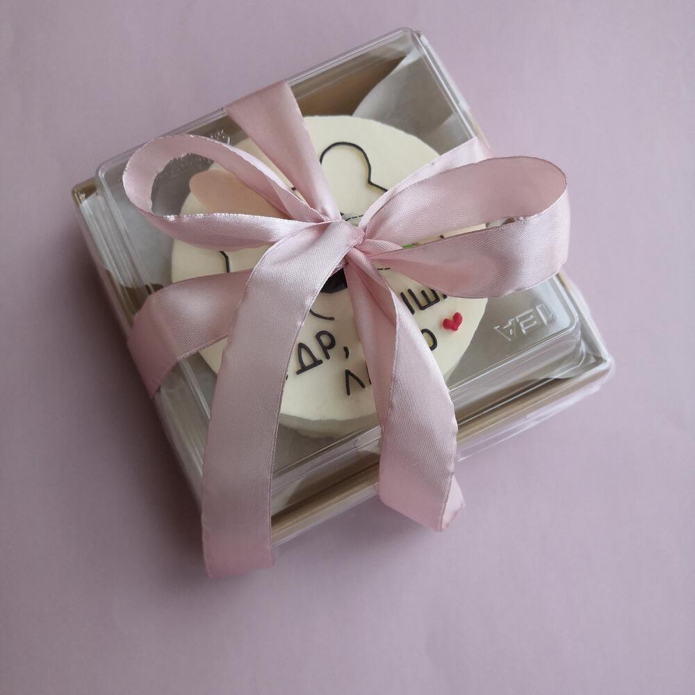 Бенто торт 11см - надпись любая( укажите в чате)