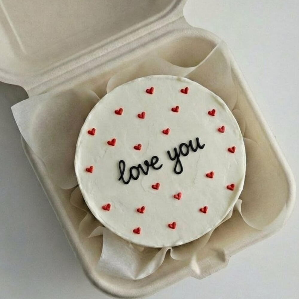 Бенто торт 14 февраля love you люблю тебя жене мужу парню любимой