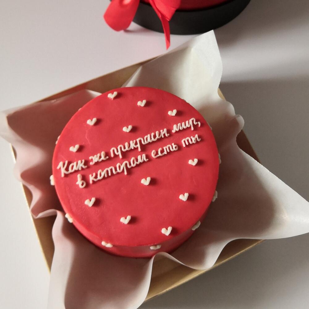 Бенто торт 14см - для девушки