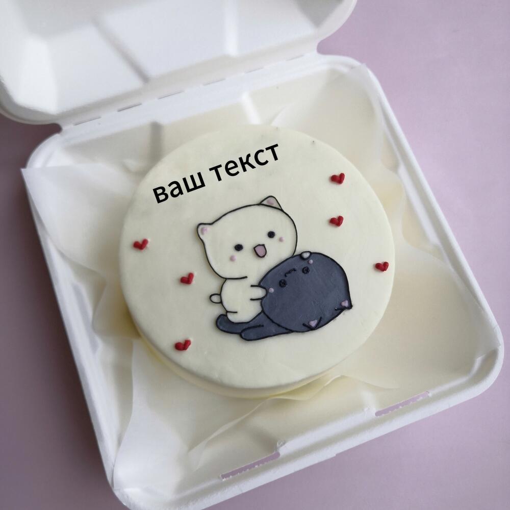 Бенто торт 14см - котики