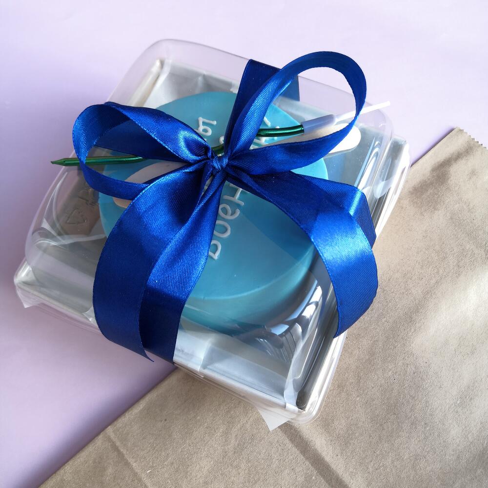 Бенто торт 14см на полгодика ( фон торта любой)