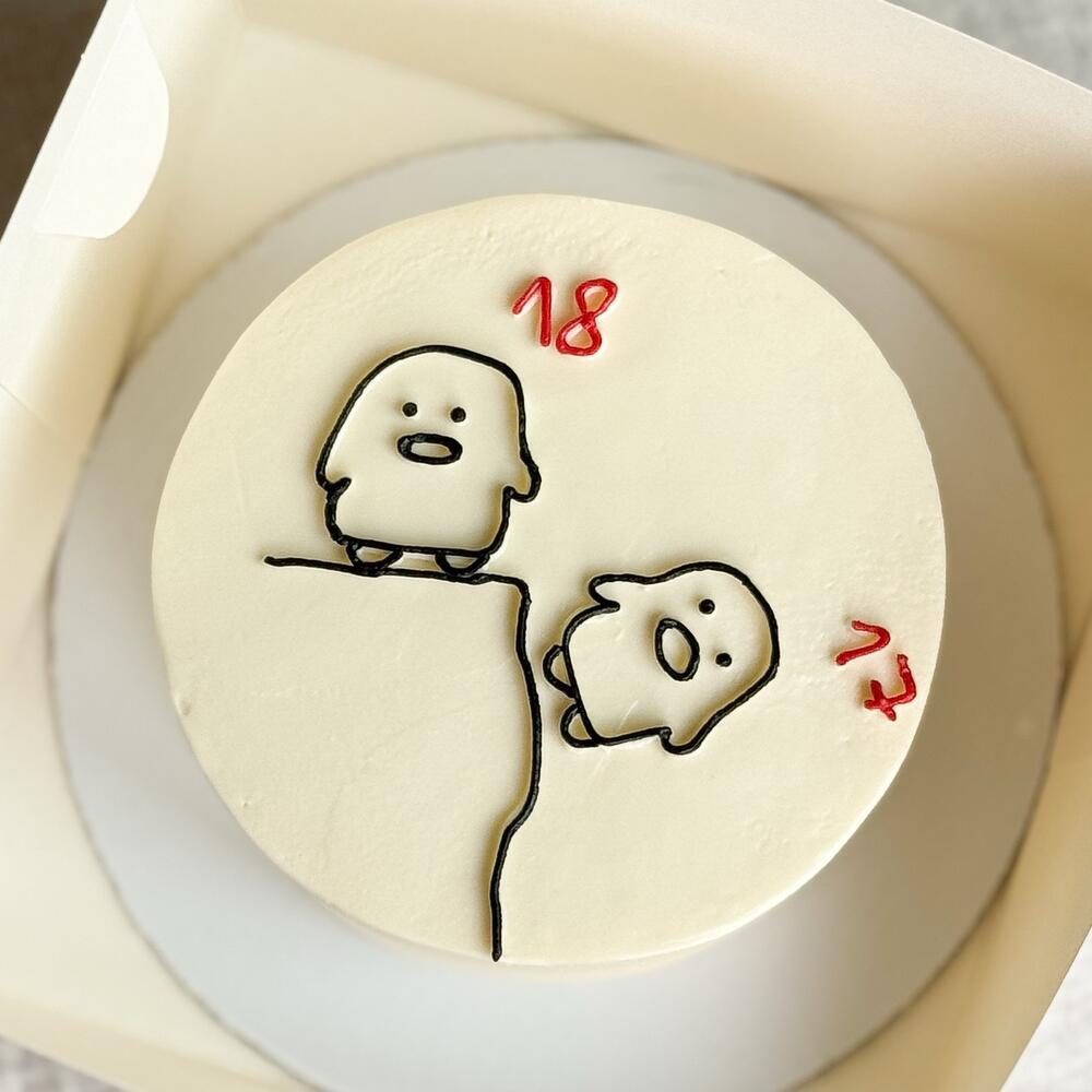 Бенто-торт 1кг на день рождения (можно изменить цифры )