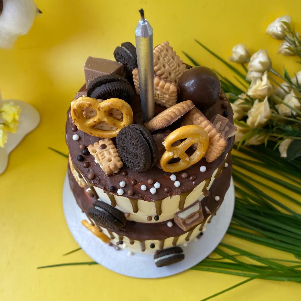 Бенто-торт 2-х ярусный « На день рождения»