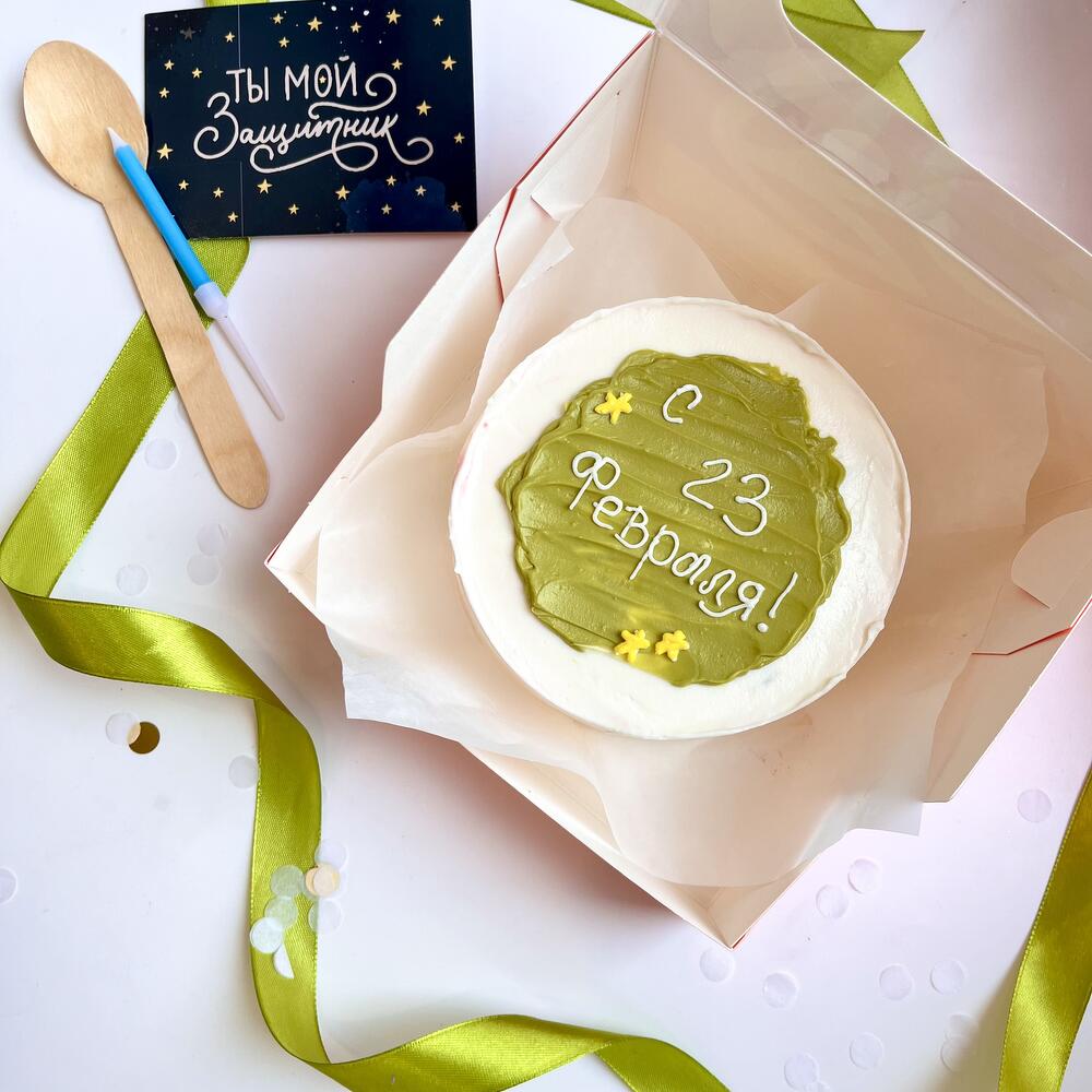 Бенто торт «23 февраля» для парня/мужа/брата/дедушки/сына/любимого/папы