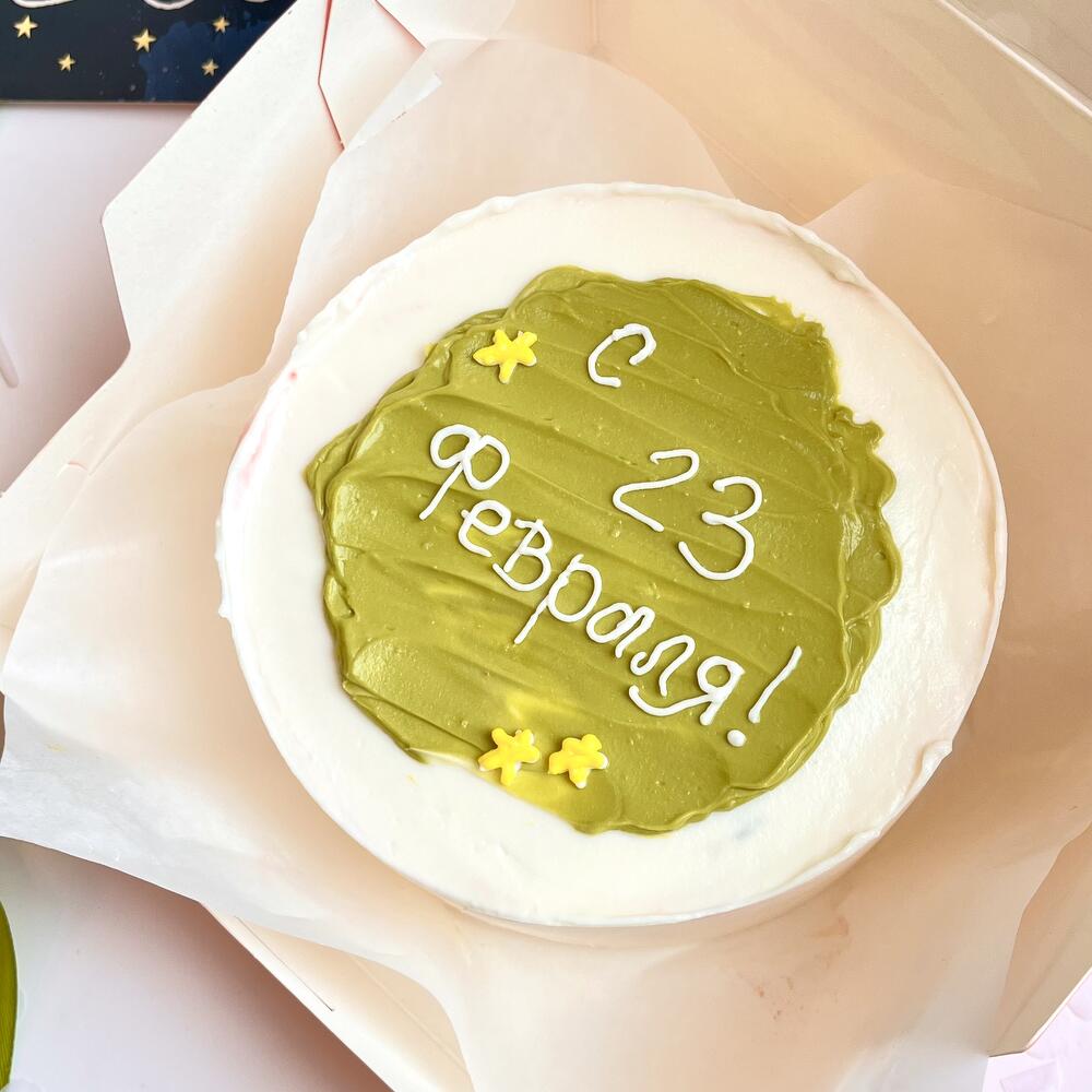 Бенто торт «23 февраля» для парня/мужа/брата/дедушки/сына/любимого/папы