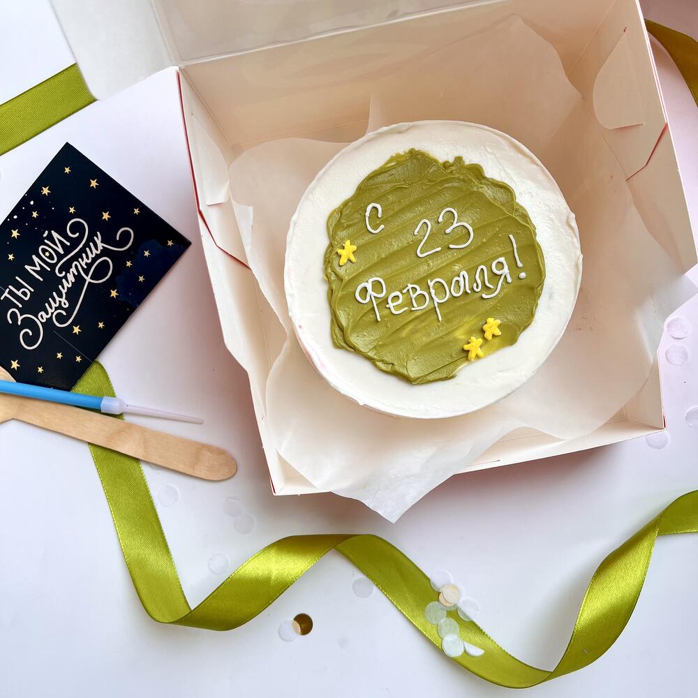 Бенто торт «23 февраля» для парня/мужа/брата/дедушки/сына/любимого/папы