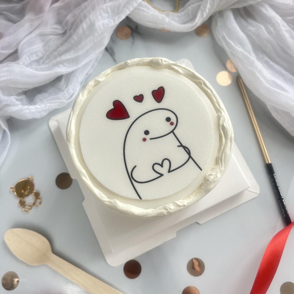 Бенто торт 3 сердечка