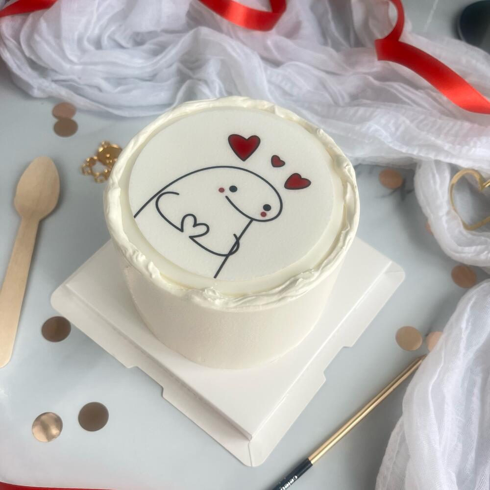 Бенто торт 3 сердечка